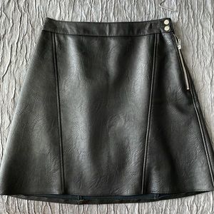 Zara faux leather skirt